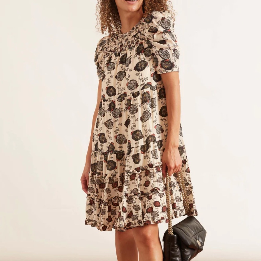 ULLA JOHNSON // Cassian Dress in Gardenia Floral